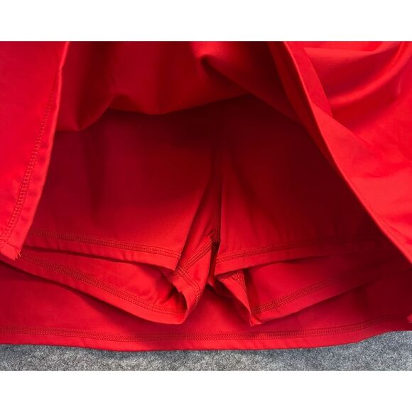 LOU KEITH Skort Large Red A-Line Mini Flat Front Tennis Pickleball Activewear - Picture 8 of 8